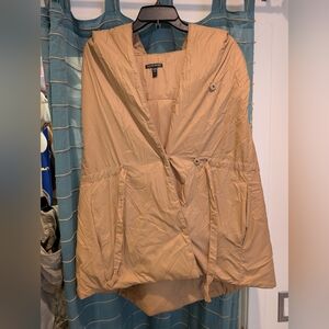 Eileen Fisher Size L Recycled Nylon Vest In Honey